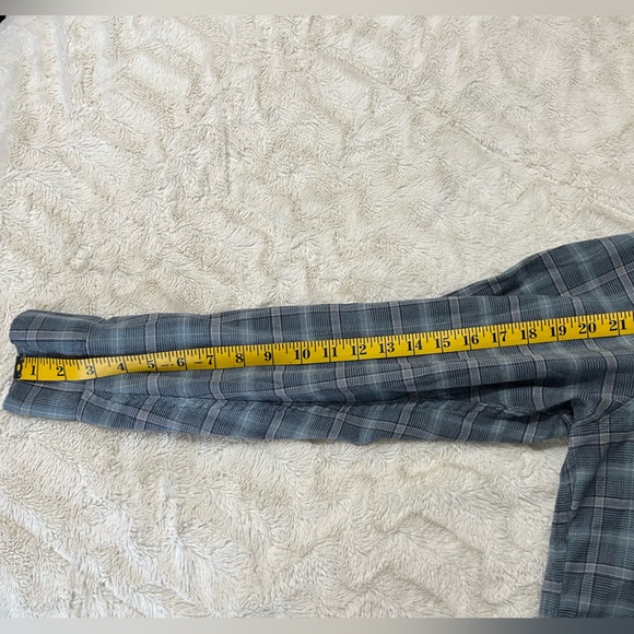 Wrangler Men's Blue Gray Checkered Button Down Shirt XXL - Picture 7 of 8